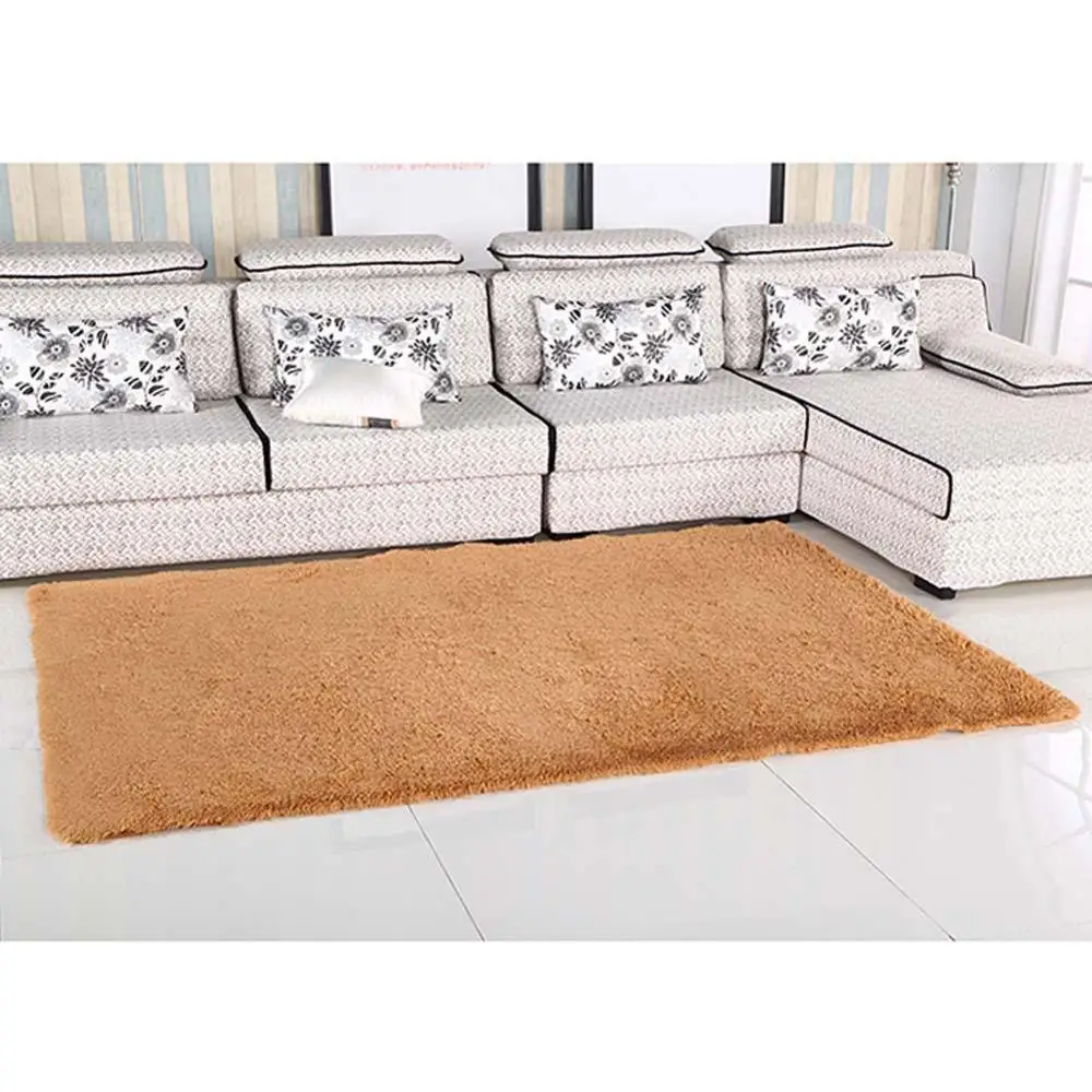 Противоскользящий мягкий ковер для гостиной/спальни 80 см * 120 современный белый