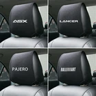 Чехол на подголовник автомобильного сиденья для Mitsubishi ASX, Lancer, Outlander, RVR, Pajero, спортивные аксессуары, 1 шт.