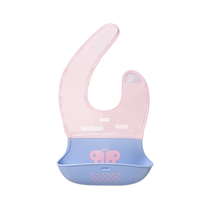 Silicone Baby Bibs Saliva Towel Adjustable Easily Wipe Clean Waterproof Keeps Stains Off Feeding Accessories |