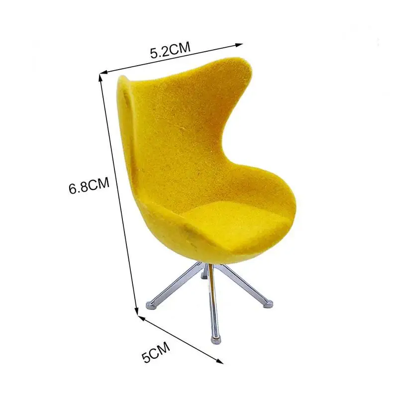 

1:12 Doll House Doll House Simulation Model Mini Chair Chairs Office Toys Decorations Modern Furniture T5Q4