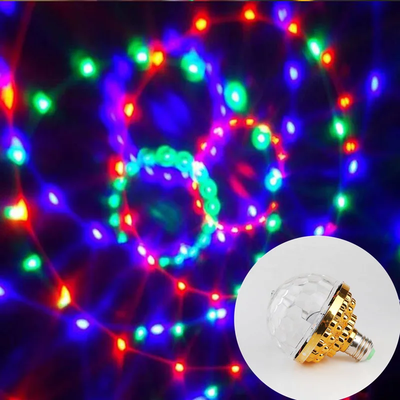 

Rotating Disco Ball Party Lights Strobe Light RGB LED Stage Lights for Home Party Decoration KTV Wedding Decoration Led Lights