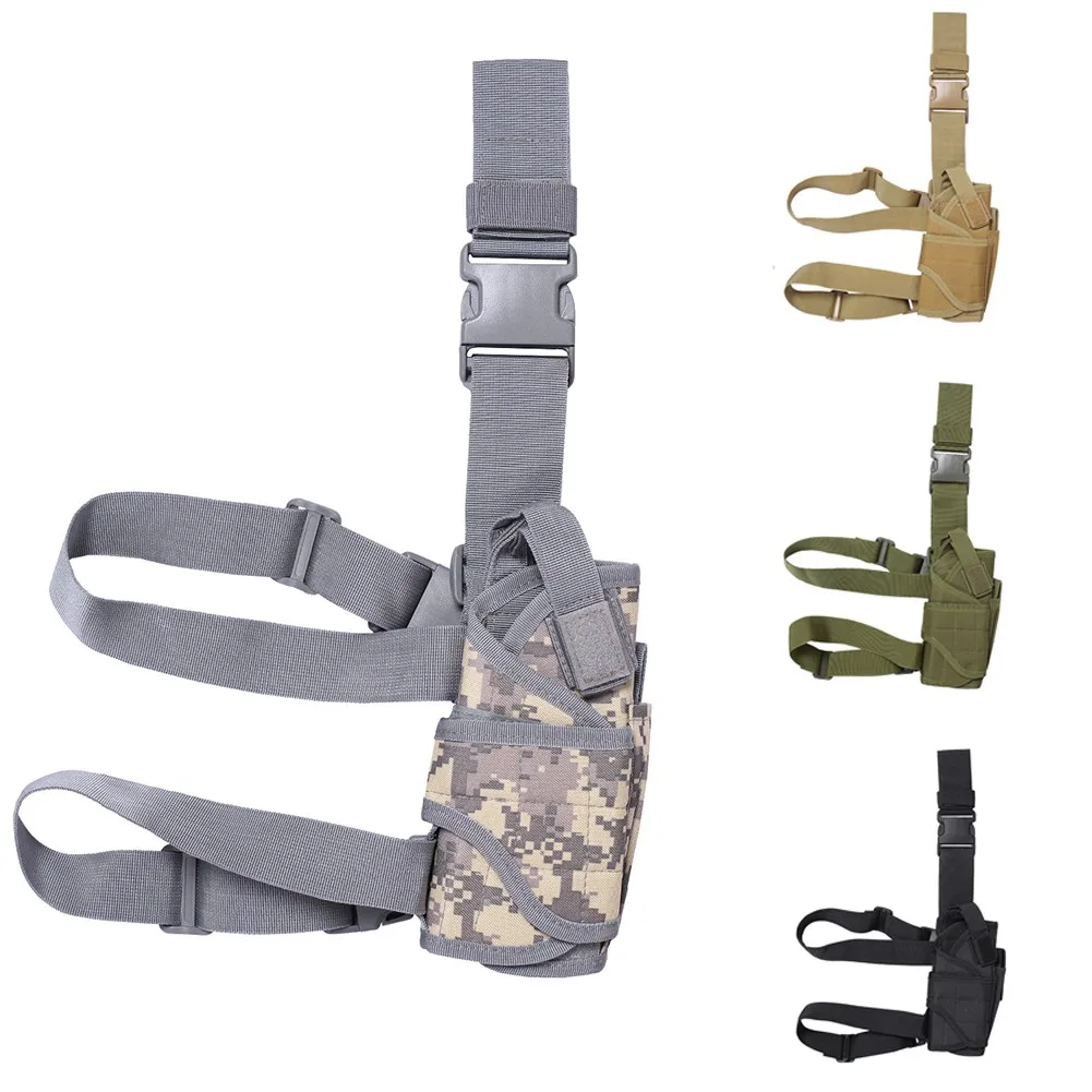 

Magazine Pouch With Adjustable Strap Universal Drop Leg Thigh Holster Hunting Military Glock Beretta Nylon Bag Shooting Gear