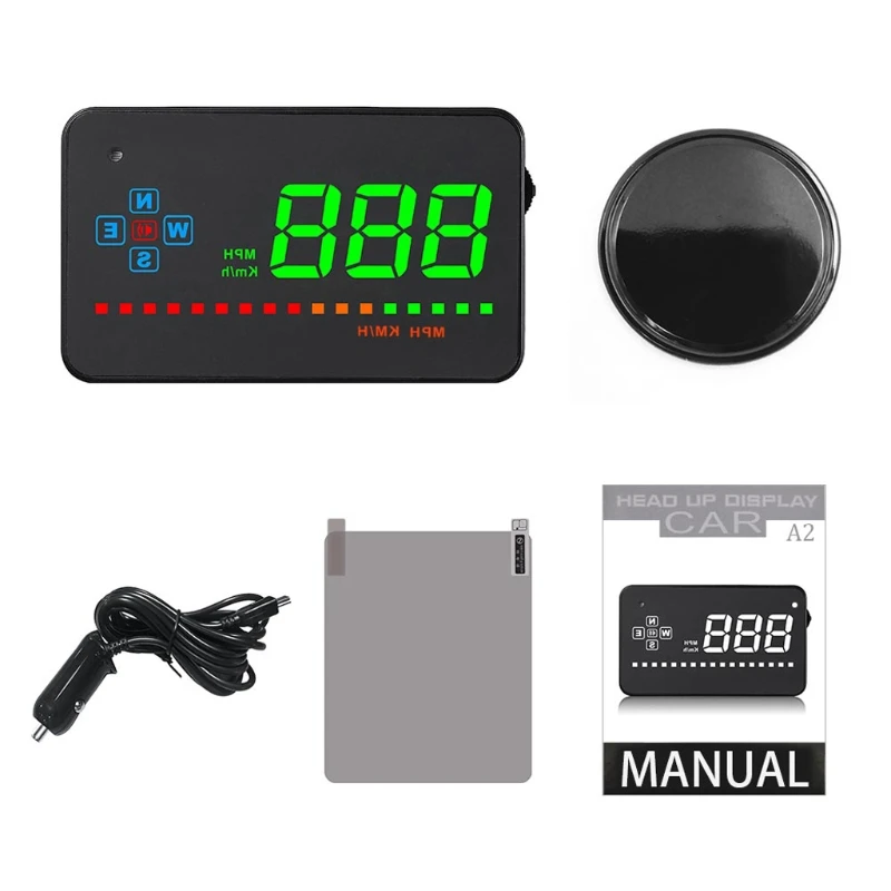 

A2 GPS Hud Speedometer Head Up Display Overspeed Warning Digital Car Speedometer