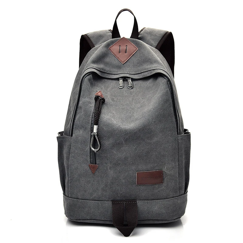 

Backpack Canvas Men Casual Rucksack New Retro Travel Bag Women High School Student Girl Schoolbag Classic Boy Sports Backpack