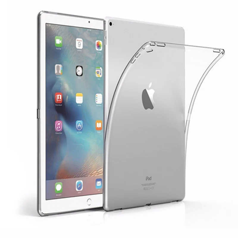 Прозрачный прозрачный кремний TPU чехол для iPad Mini 2 3 4 Чехол Air тонкий планшета pro