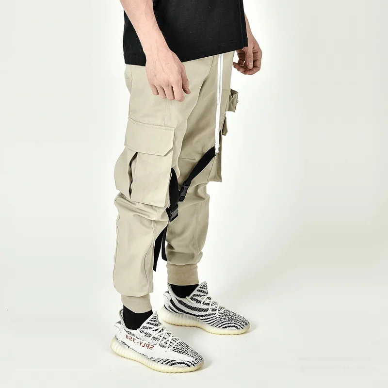 

New Style Cotton Casual Pants Men's Running Training Pants Jogging Pants Men's Casual Pants Multi-pocket Outdoor Sports Pants