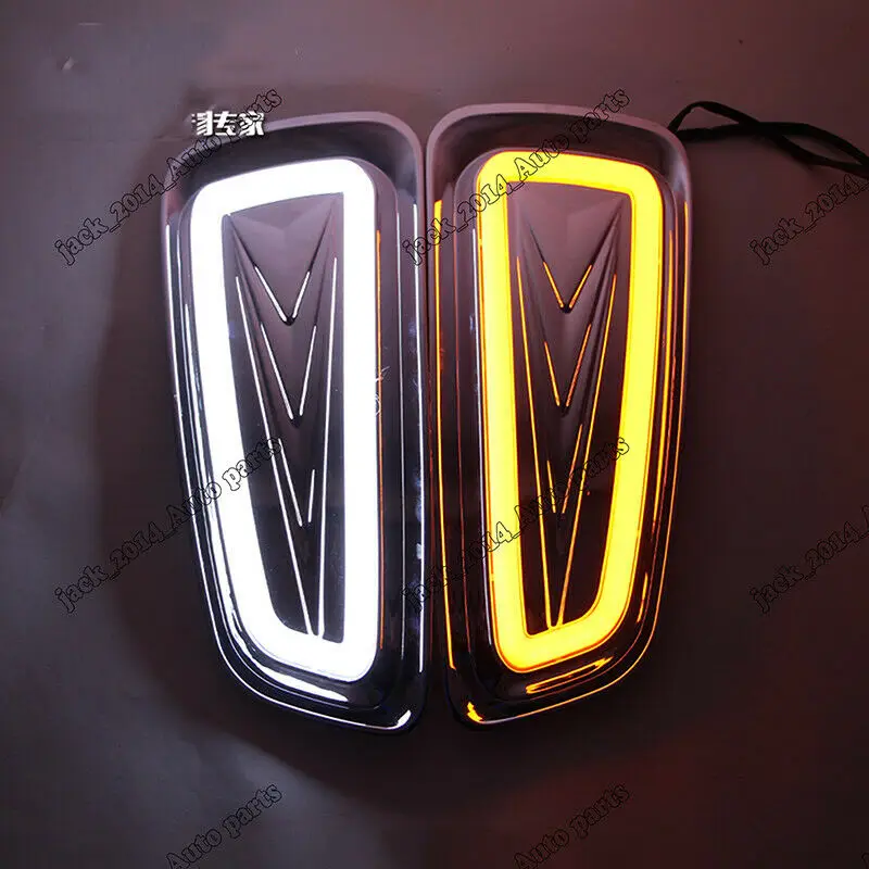 Светодиодные дневные ходовые огни белый + желтый свет ДХО подходит для Ford Raptor 2010