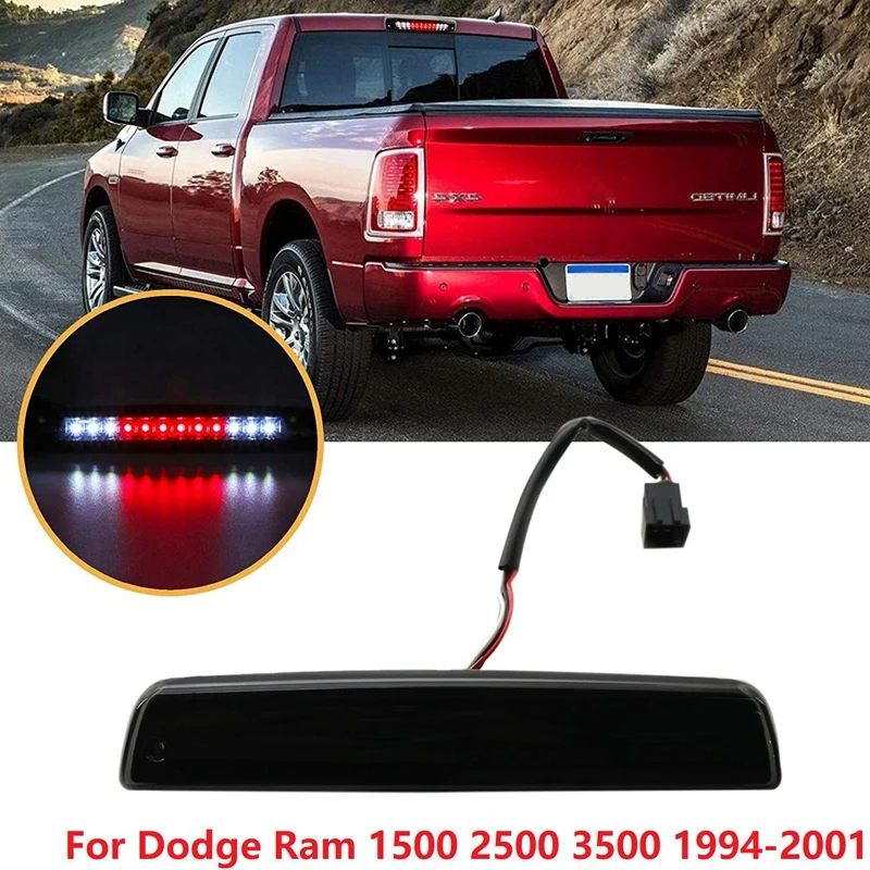 3Rd тормозной светильник LED High Mount стоп-сигнал с грузовой для 1994-2001 Dodge Ram 1500 2500 3500