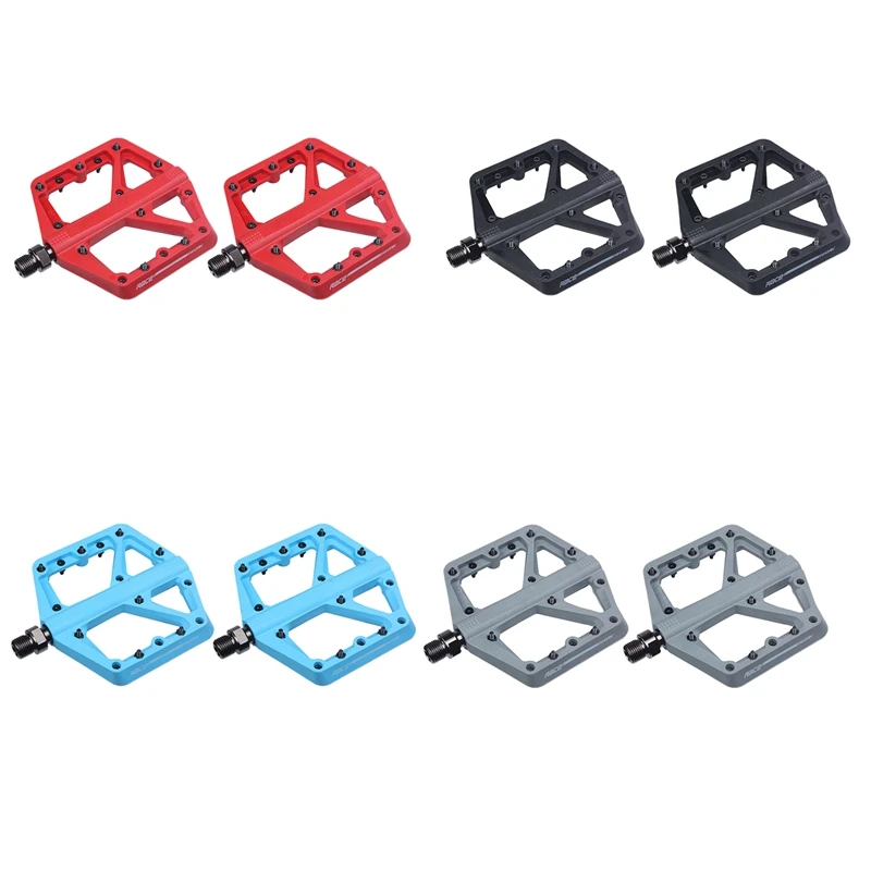 

RaceWORK MTB Bike Pedal Ultralight Bearings Bicycle Pedal Flat for Mountain Road Bike BMX