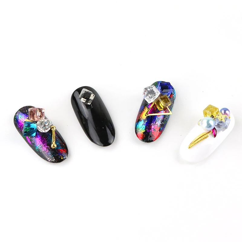 10 шт. большие квадратные 3D искусственные украшения для ногтей|Стразы и украшения|