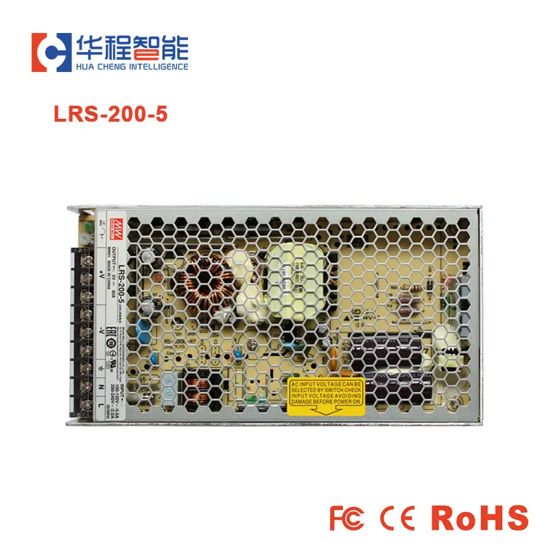 

Meanwell LRS200-5 110/120V 200/240V AC 5V 40A 200W LED Display Switching Power LED Screen Display Switching Power