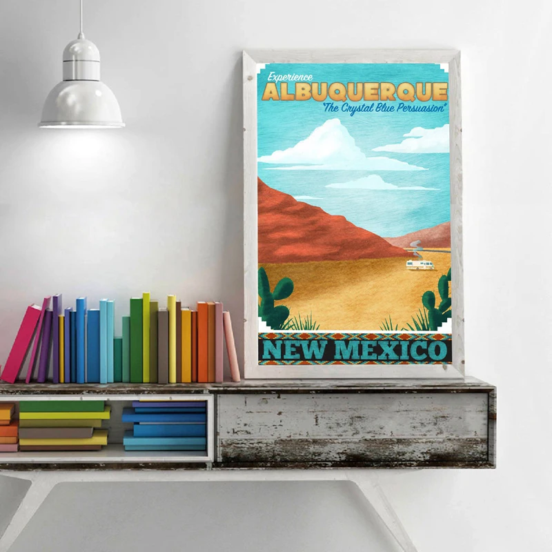 New Mexico Poster Canvas Art Prints Albuquerue Travel Wall Painting Picture for Home Decor | Дом и сад