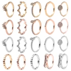 Женское кольцо на палец в форме сердца, с кристаллами