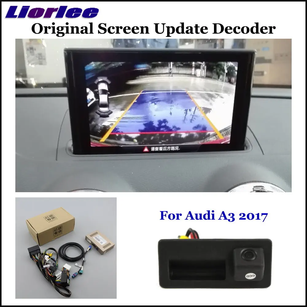 

For Audi A3 8V 2012-2020 Car Rear View Reverse Parking Backup Camera Full HD CCD Decoder