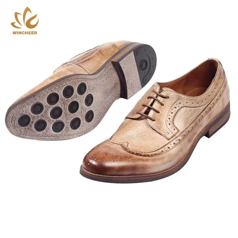 Wincheer мужские кожаные туфли деловые Костюмные брендовые из натуральной кожи