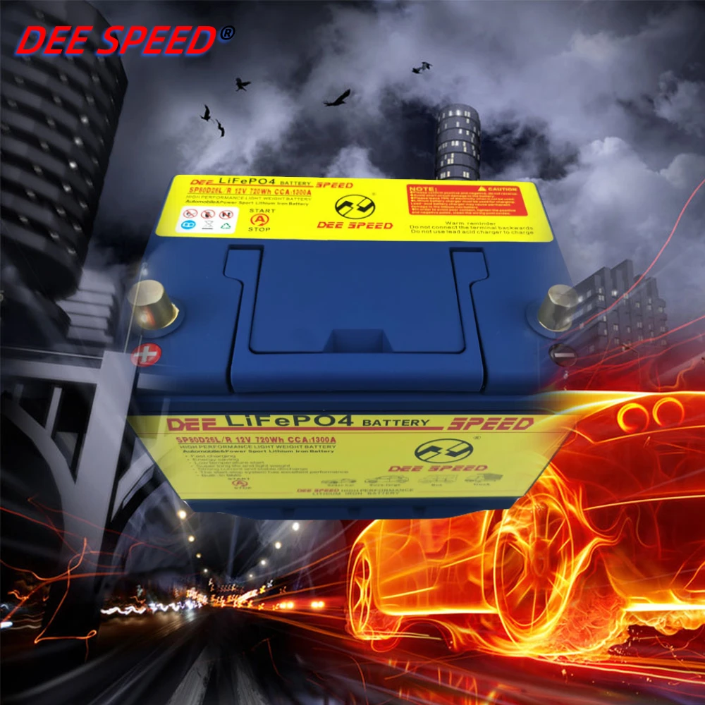 Литиевая батарея LifePO4 12 В для автомобиля литий-Железный аккумулятор зажигания bmw