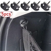 5pcs car storage bag buckle holder trunk net bag screw fixed hanging hook auto interior storage mesh hooks universal