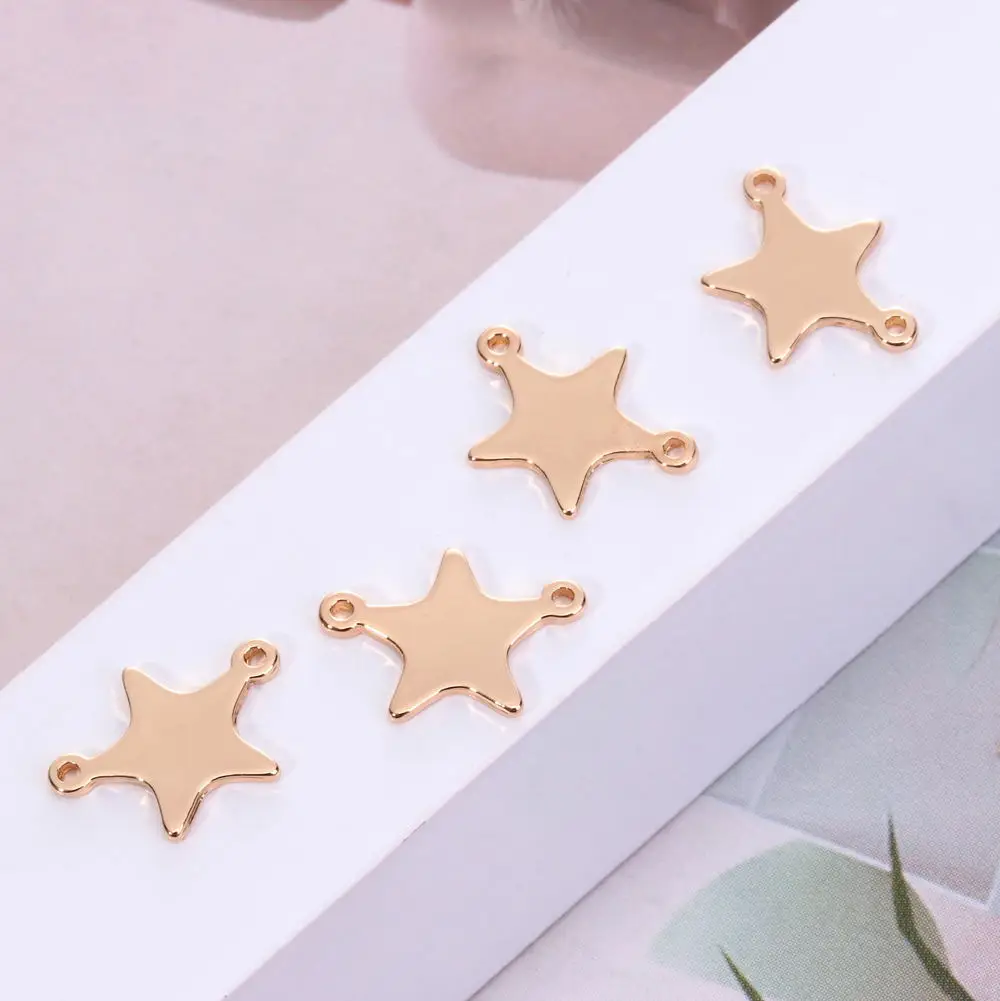 10 стильных Коннектор со звездой бесконечное очарование Кулон Бусы для колье