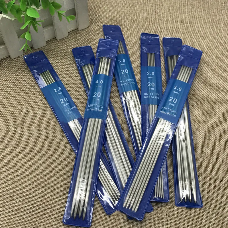 Спицы прямые из нержавеющей стали для вязания 35 шт./компл. 20 см | Дом и сад