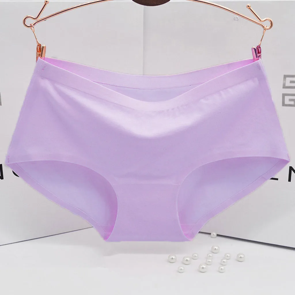 F Модные женские бесшовные трусы нижнее белье со средней талией сексуальные