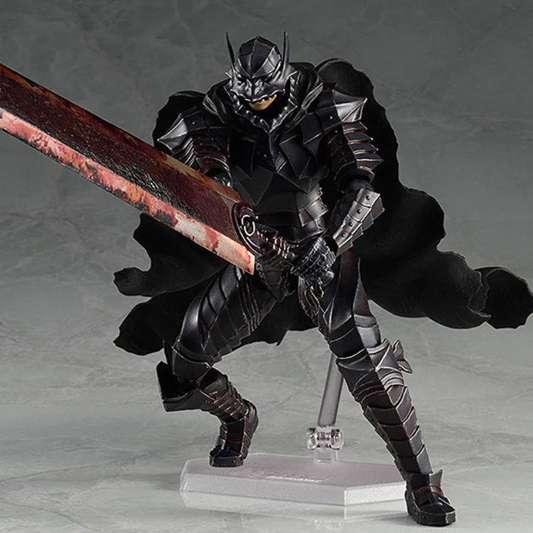 Черная фигурка фехтовальщика Berserk Figma 410 черная берсерка из ПВХ модель игрушки