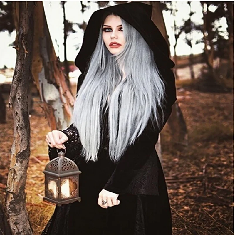 FEECOLOR 1 шт. Хэллоуин Косплей Ведьма Сексуальный Тонкий Готический Стиль V образным