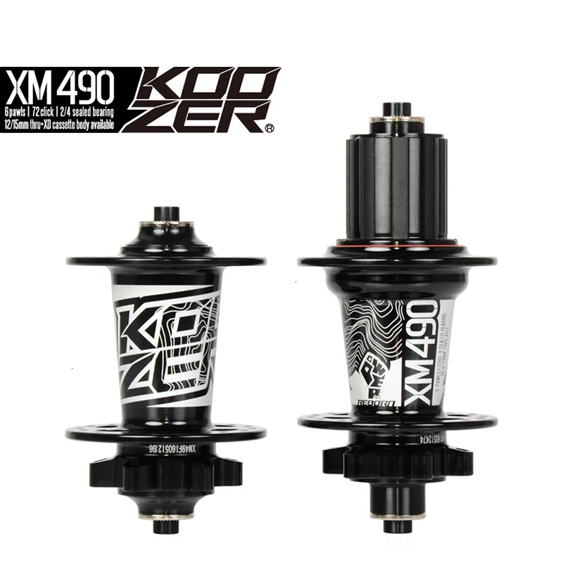 koozer кубики 4 подшипника mtb горный велосипед концентратора сзади 10*135 мм qr100* 15 12*142 мм до 28/32/36 тормозной куб отверстия xm490