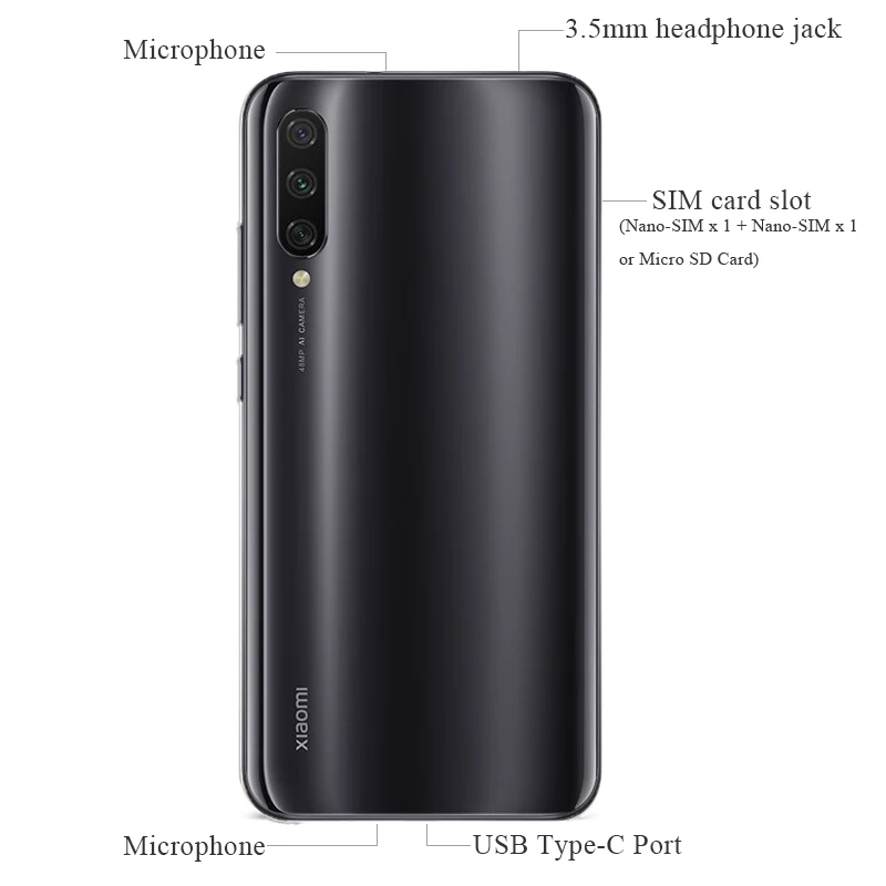 Xiaomi Mi CC9 смартфон с 5 дюймовым дисплеем процессором Snapdragon 710 ОЗУ 6 ГБ ПЗУ 64 48 Мп + 32