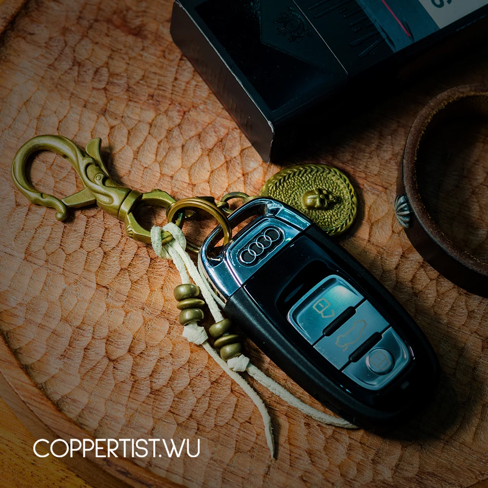 Coppertist. wu бронзовый цветок декоративный узор карабин Омар застежки Поворотный коготь крюк брелок подвеска