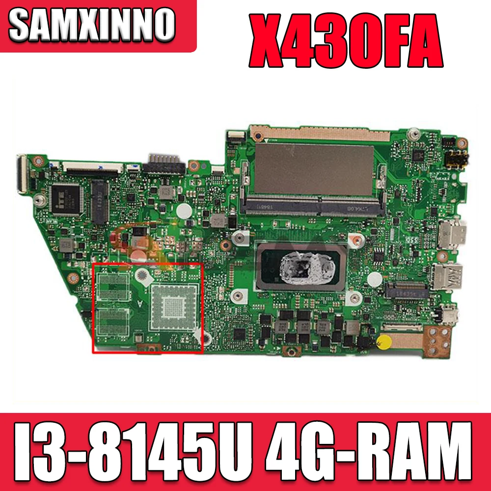 

X430FA MB._4G/I3-8145U/AS Mainboard For ASUS X430FA X430F A430F S4300F Laptop motherboard Motherboard