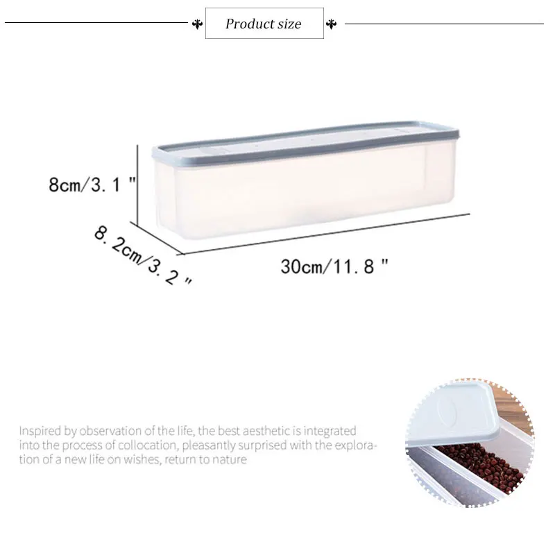 

Kitchen Noodle Storage Box Food Crisper Household Kitchen Tools Noodle Sealed Box Food Storage Organizers