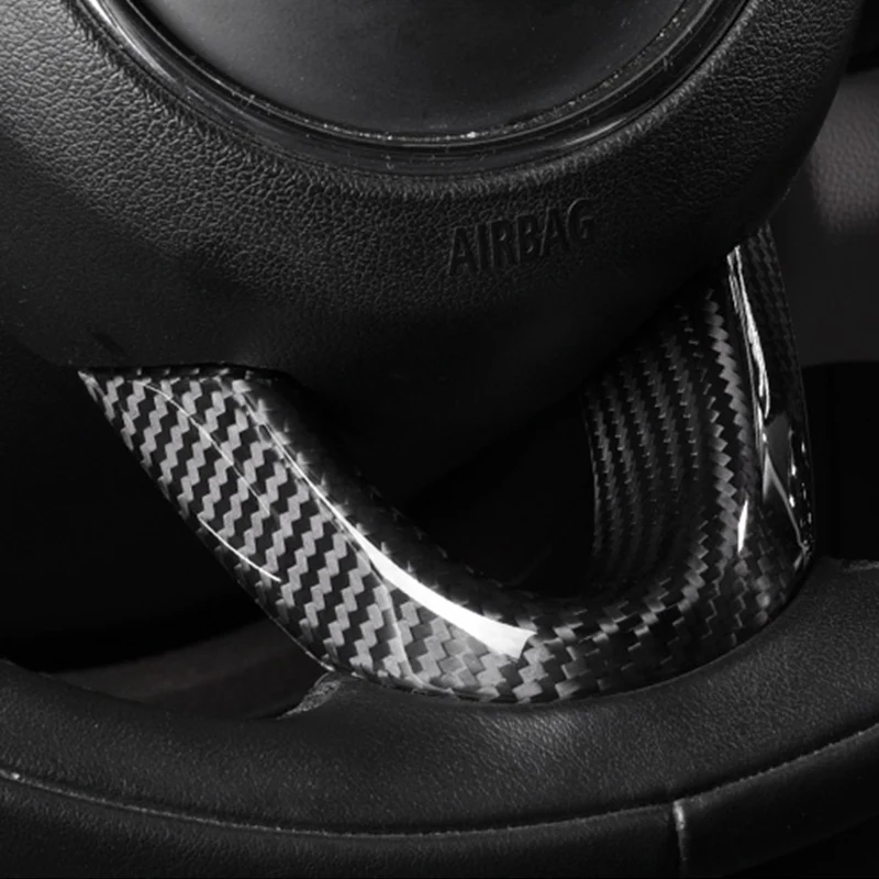 Скидка Декоративный чехол на руль из углеродного волокна для Bmw Mini Cooper S Clubman F54 F55 F56 F57 F60 аксессуары для интерьера автомобиля