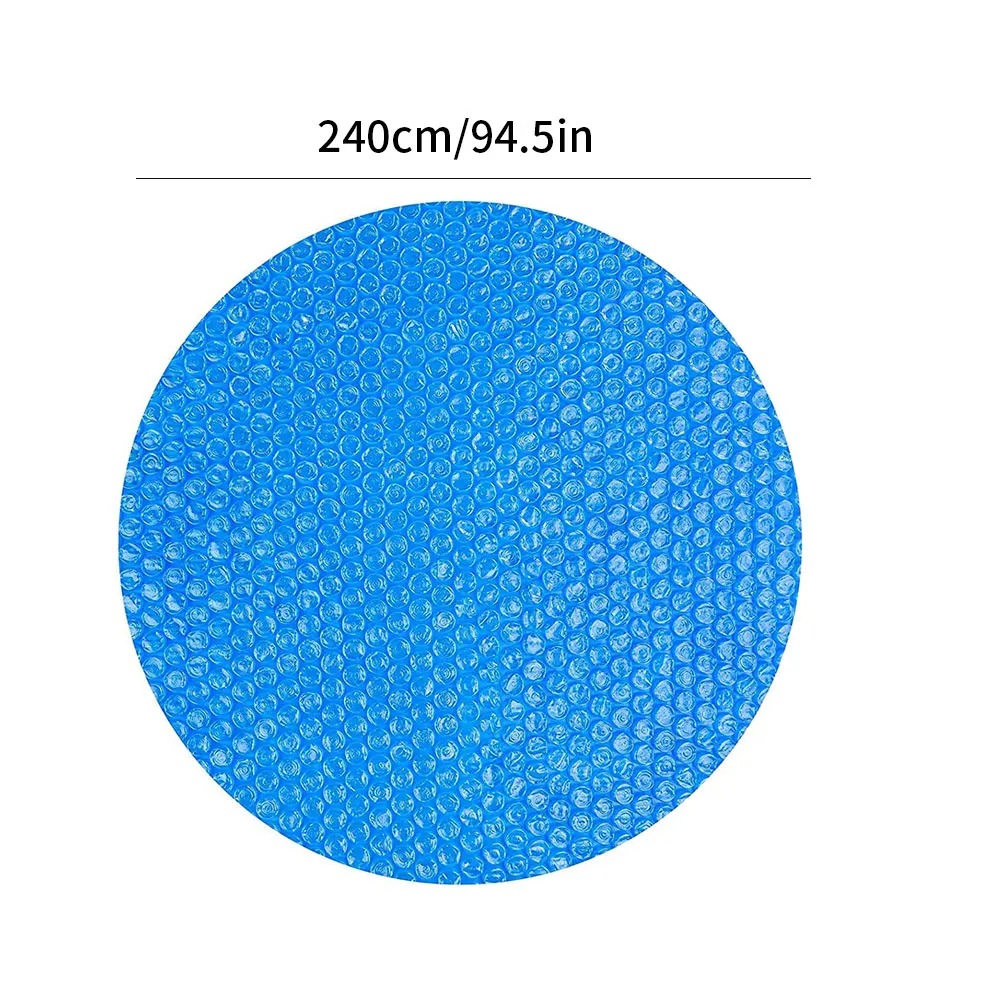 

Swimming Pool Solar Cover Rainproof Dust Round Pool Heat Preservation Anti-Corrosion Foot Above Ground Blue Swim Accessories
