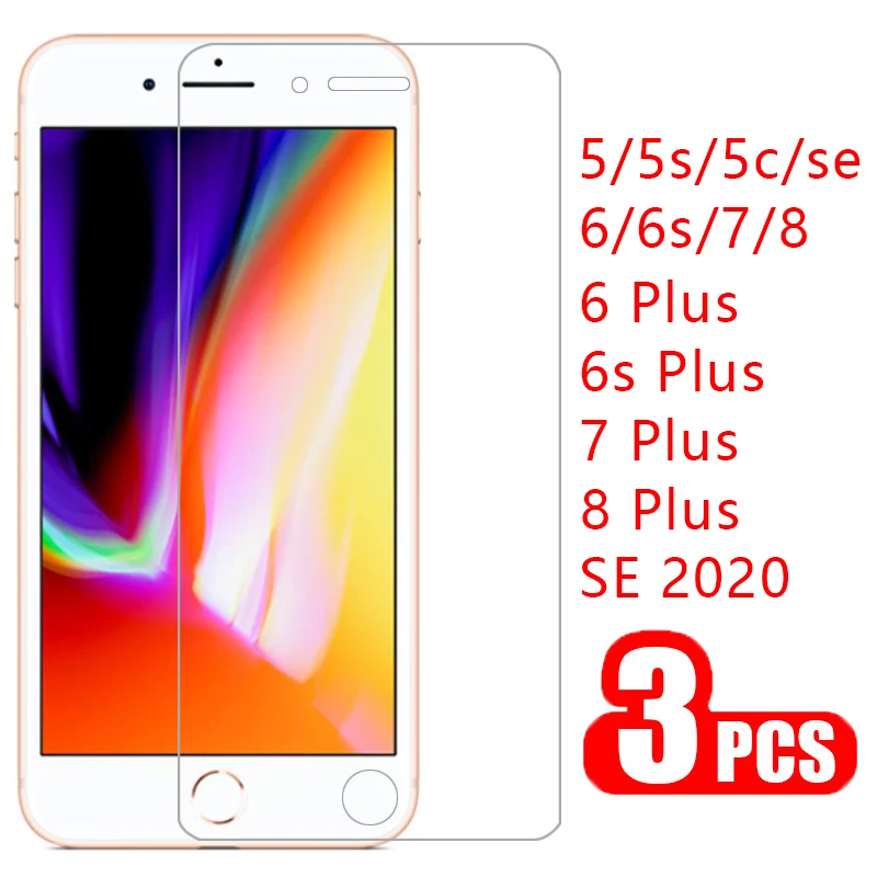 

Защитное стекло для iphone se 2020 2 8 7 6 6s plus 5s 5c 5 s, защитная пленка, закаленное стекло для iphone 8plus 7plus 6s plus