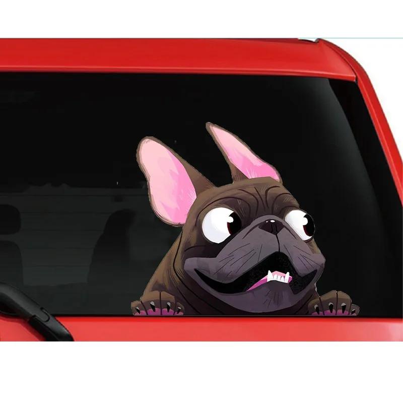 Новые 3D мопса наклейки для автомобиля из пвх персонализированные Автомобильные
