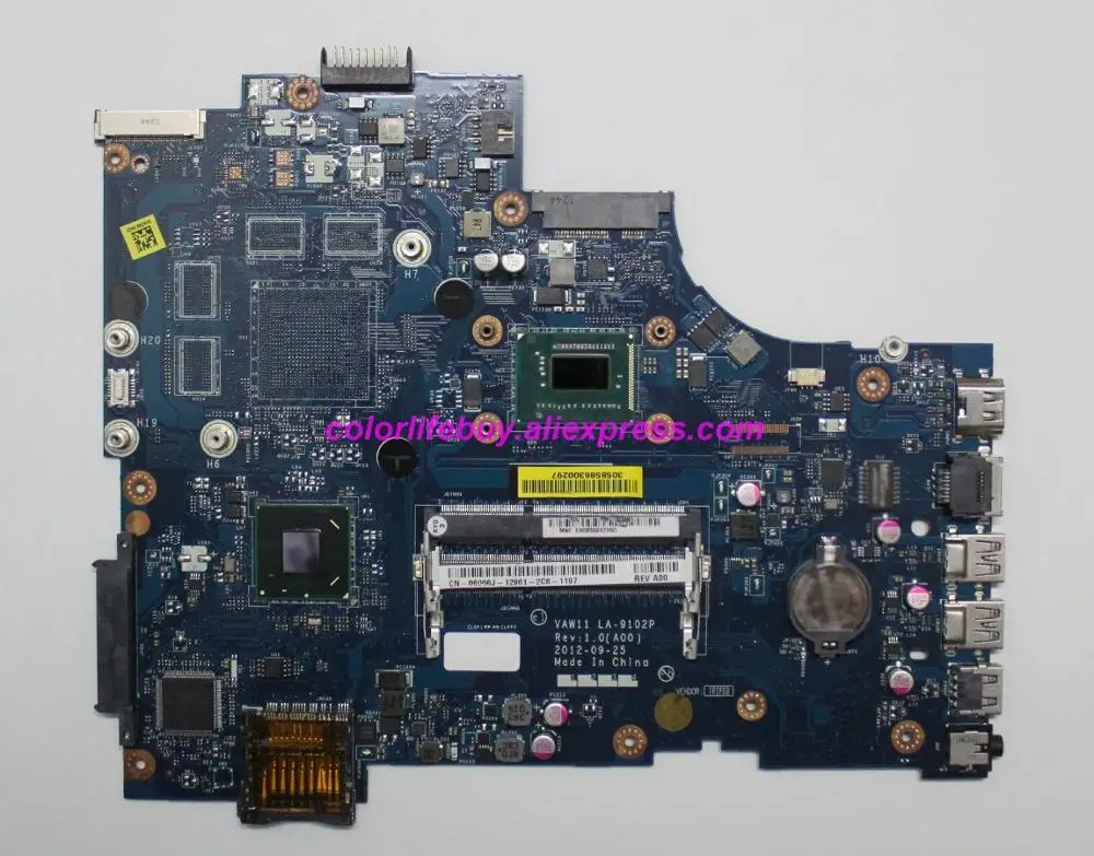 

Натуральная CN-06006J 06006J 6006J VAW11 LA-9102P i3-3227U ноутбук материнская плата для ноутбука Dell Inspiron 3721 5721 ноутбук ПК
