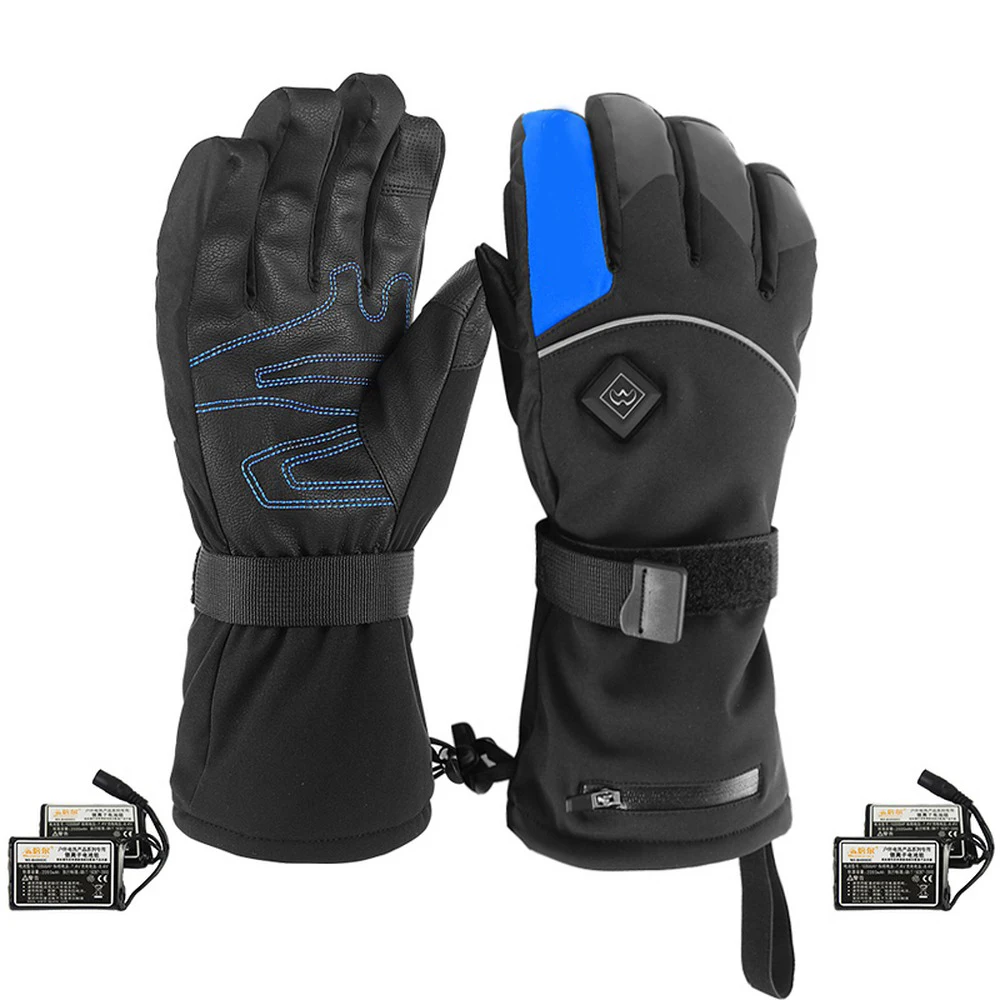 

Motorcycle Electric Heating Gloves Lithium Battery 5 Finger&Hand Back Self Heated Touch Screen Outdoor Sport Ride Ski Gloves