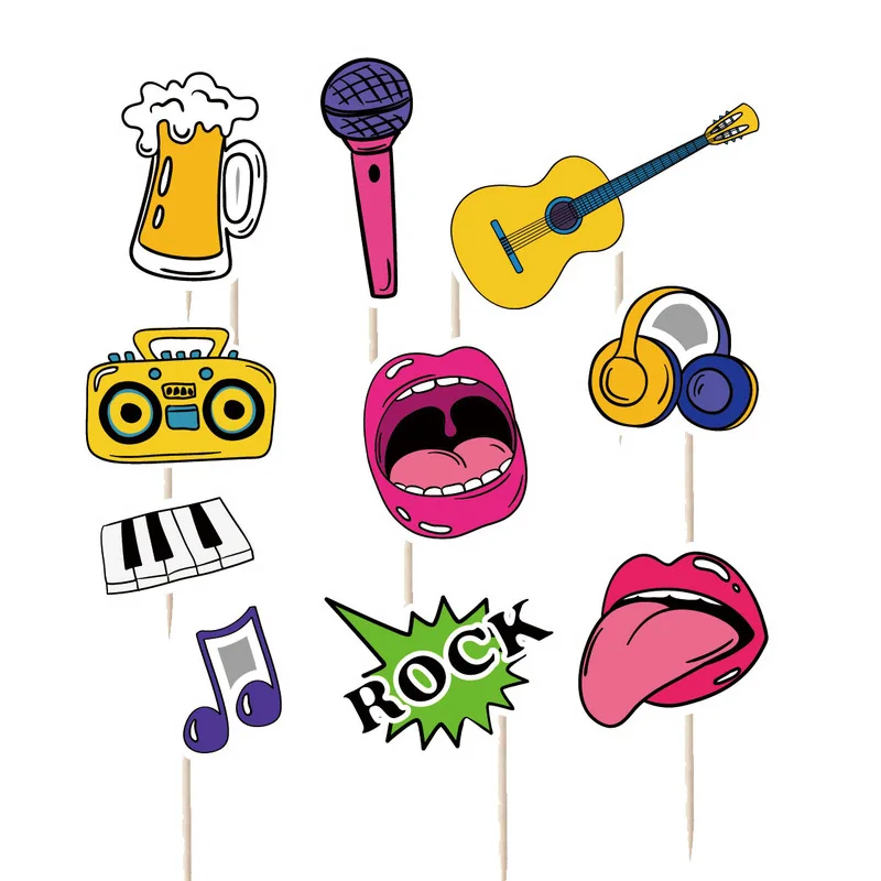 Музыкальный инструмент топпер для свадебного торта кексов на день рождения