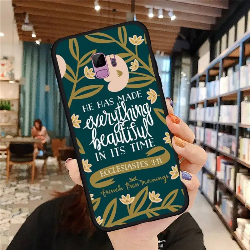 

Bible Philippians Jesus Christ Christian Verse Phone Case For Samsung galaxy S 7 8 9 10 20 edge A 10 20 30 50 51 70 note 10 plus