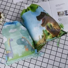 Сумка на шнурке с мультипликационным динозавром, дорожная сумка для хранения, школьные рюкзаки из нетканого материала, детские подарки на день рождения