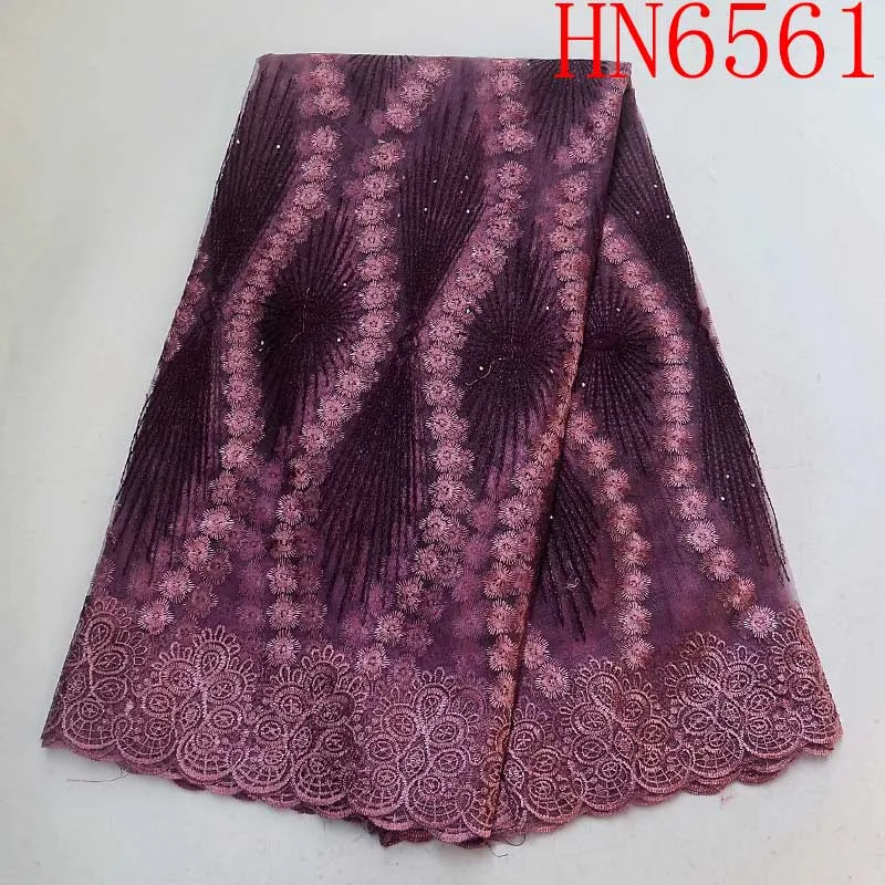 Лучшие качества персикового цвета африканская сетчатая кружевная ткань Высокое