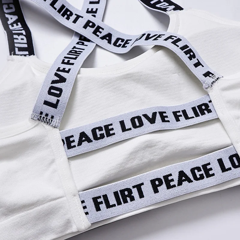 Для женщин спортивные топы Gym для йоги и фитнеса перекрестный ленточный без