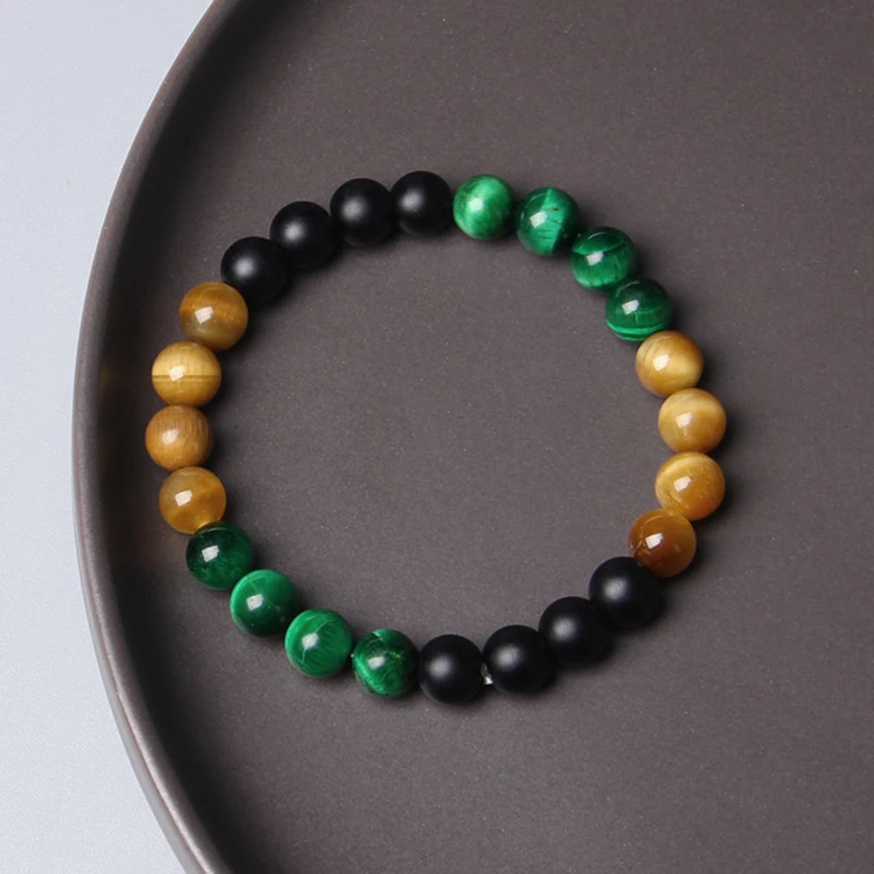 Натуральный зеленый желтый красный синий тигровый глаз фотобраслет для женщин и