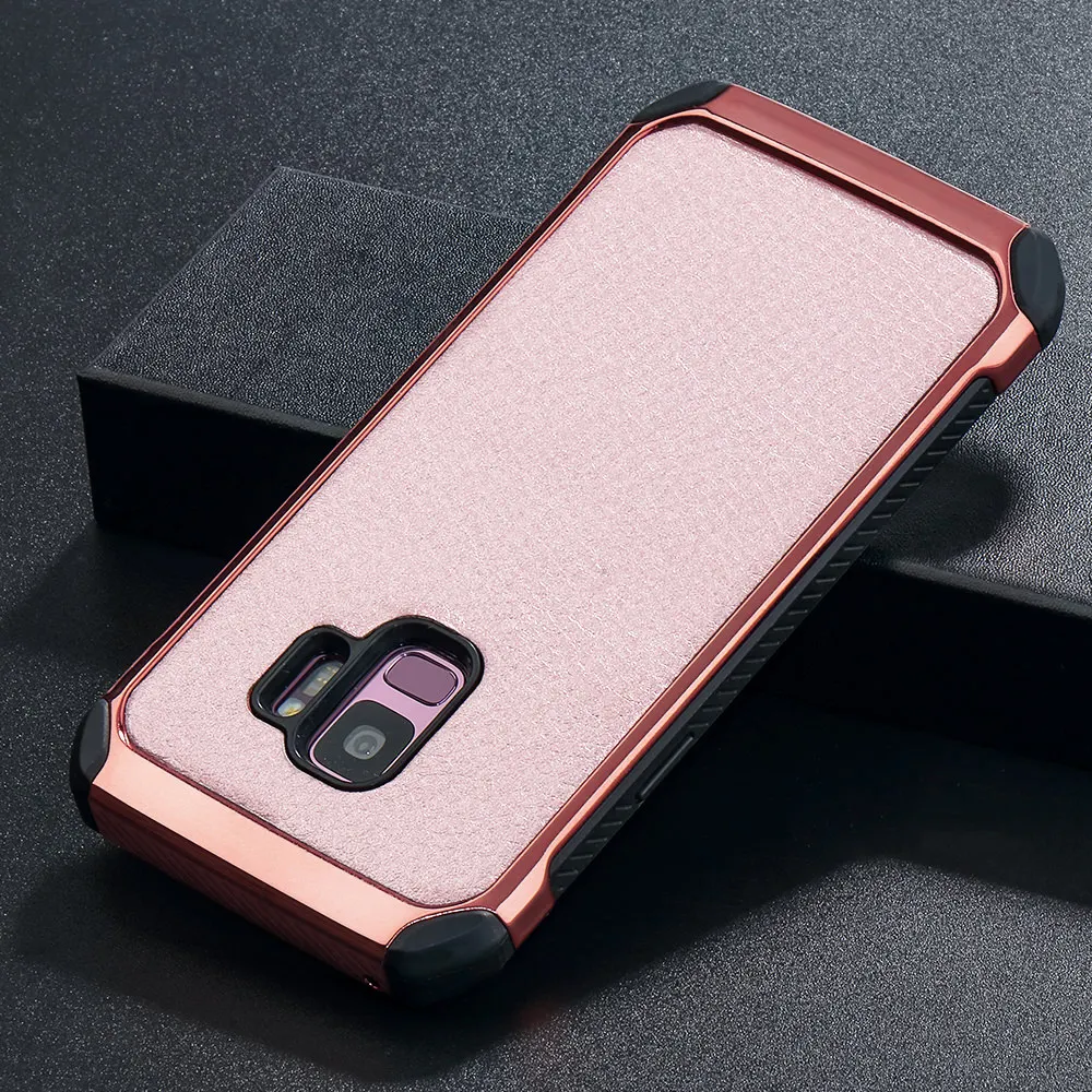 Ударопрочный чехол LAPOPNUT Litchi Grain 2 в 1 для Samsung Galaxy A6 A7 A8 J6 J4 Plus 2018 A3 A5 J3 J5 2017