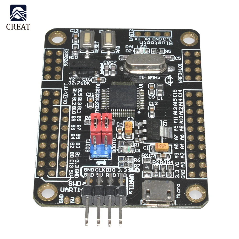 Мини-плата для разработки системы STM32F103C8T6 ARM макетная основная плата STM32 5 в