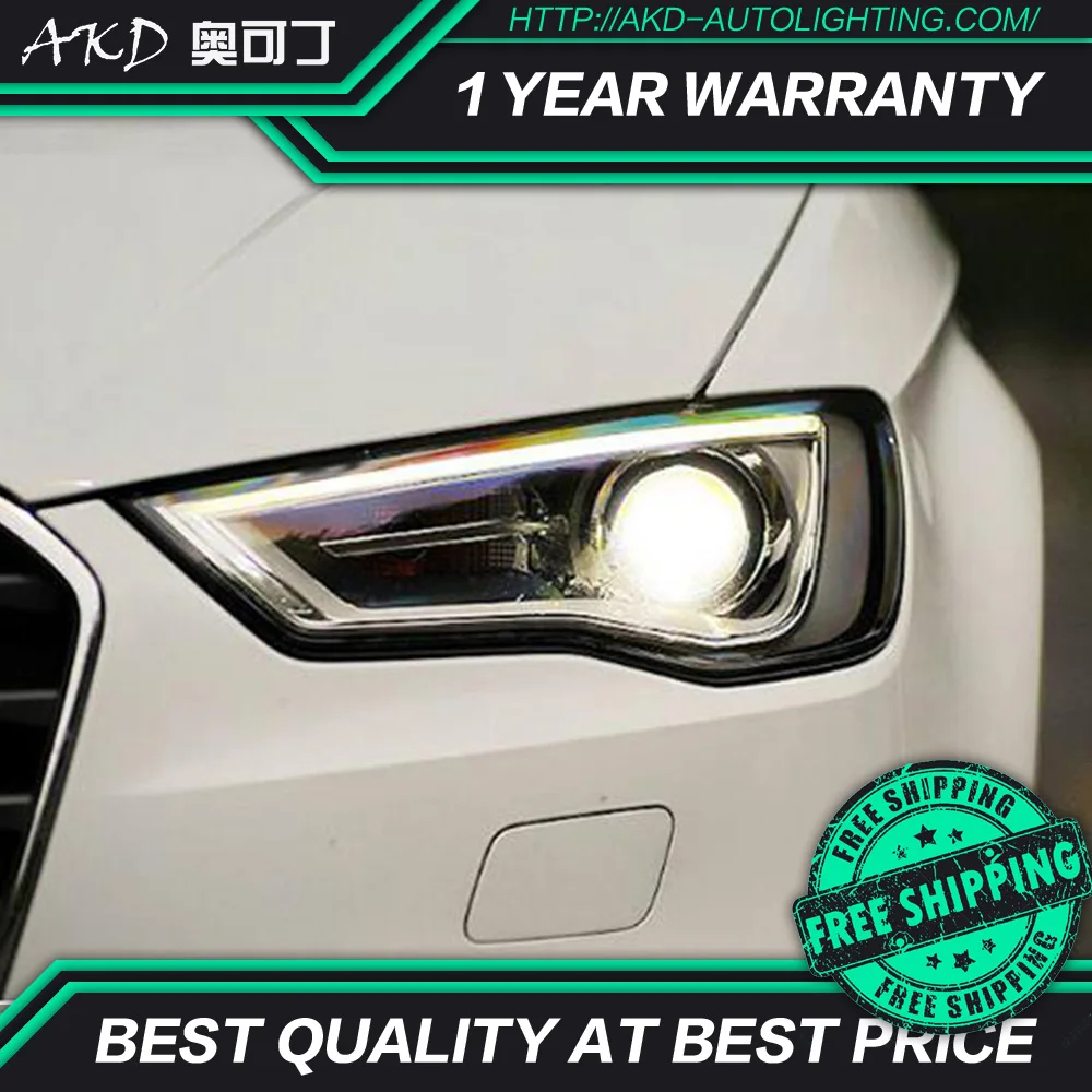АКД автомобильного тюнинга светодиодные фары для Audi A3 2013-2016 DRL Противотуманные
