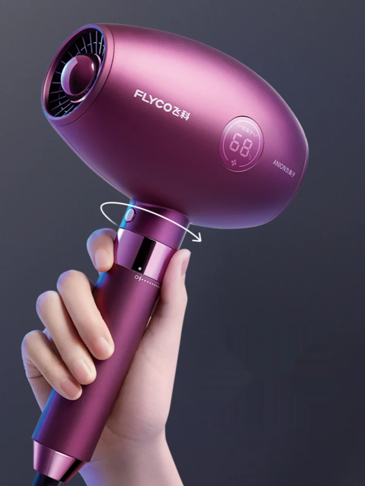 

GY Hair Dryer Household Non-Hurt Hair Constant Temperature Quick-Drying Hair Dryer High Power Anion Mute Large Wind Hair Care