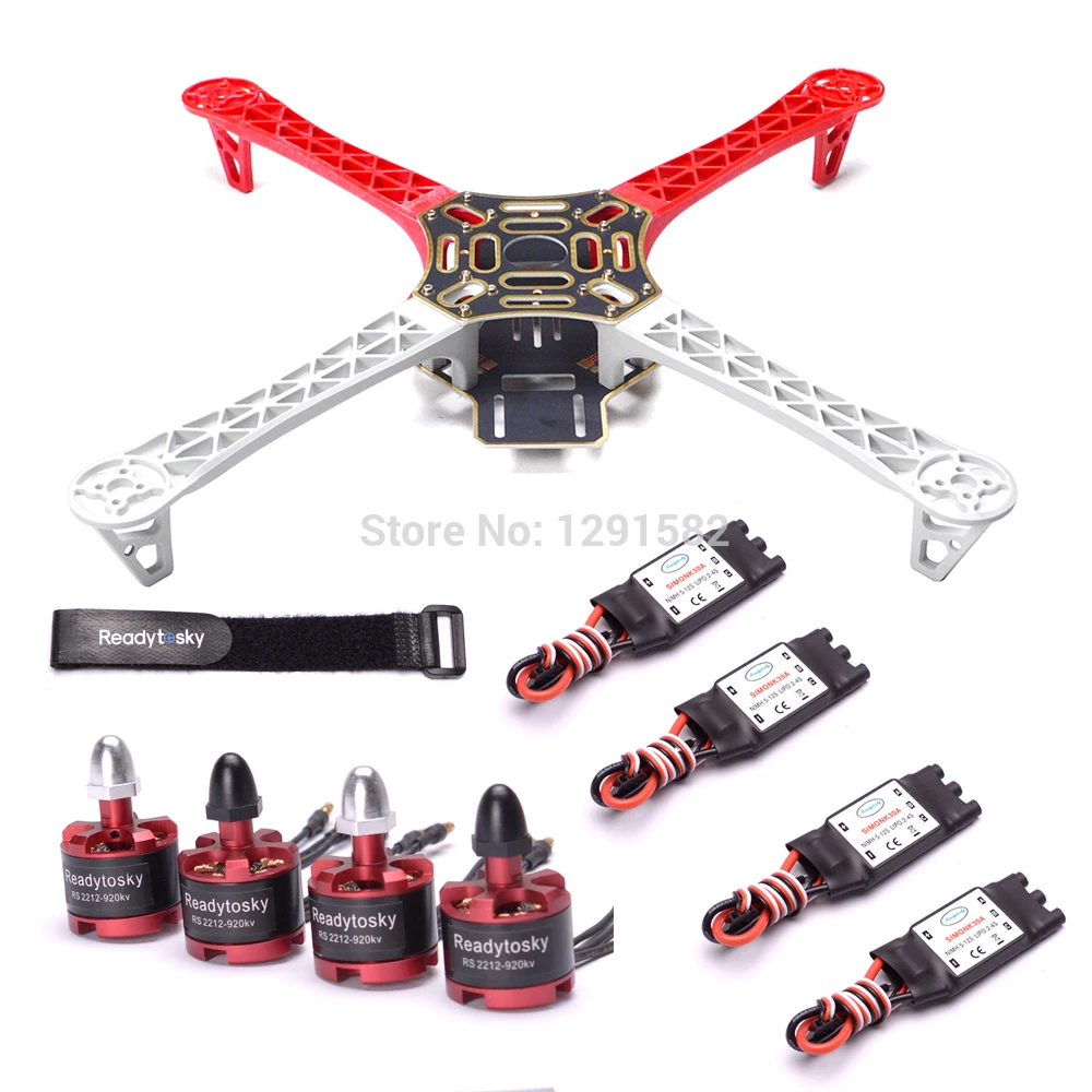 F450 450 мм PCB версия квадрокоптера рама комплект 2212 920kv двигатель 30A simonk ESC для S500