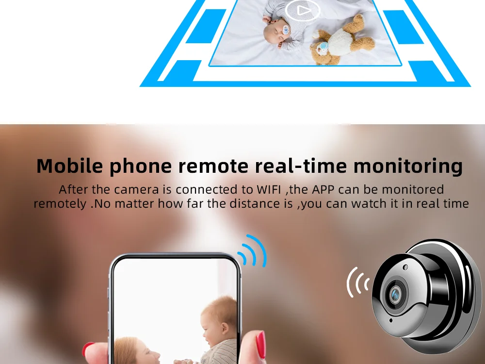 Новая WiFi камера IP мини камера 1080P HD видеокамера Ночное Видение движения беспроводная камера наблюдения удаленный монитор телефон приложение скрытый