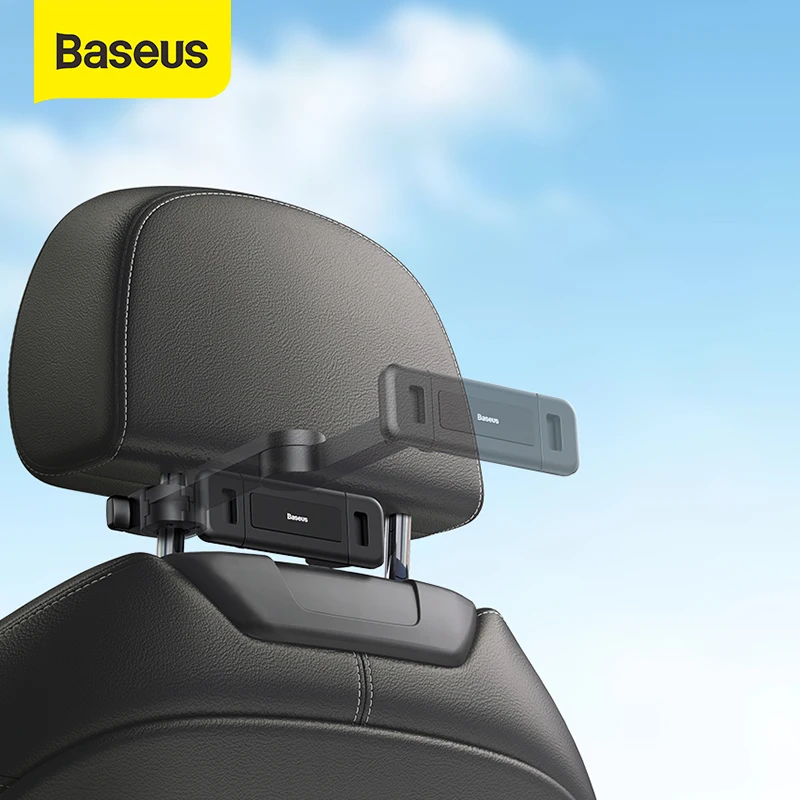 

Baseus Car Back Seat Phone Bracket Holder Collapsible Car Headrest Mount Universal Phone Tablet 360 Degree Rotation Phone Stand